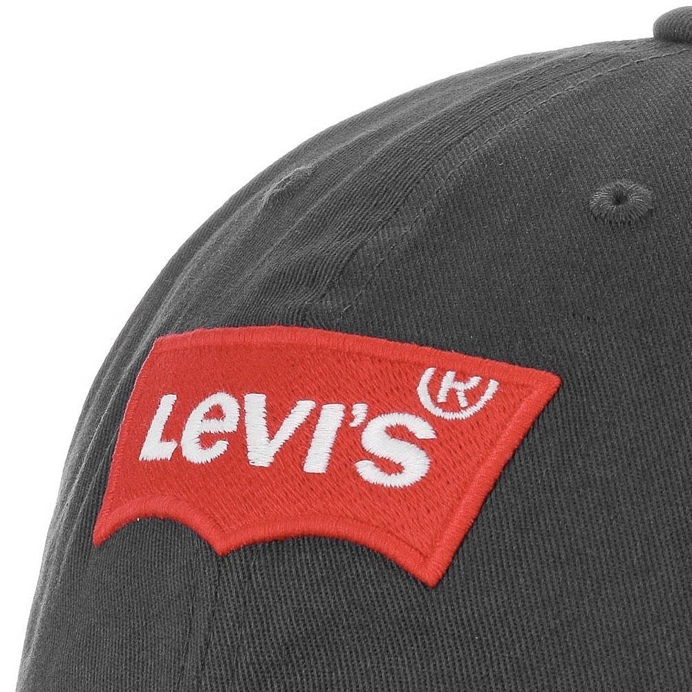 Casquette et chapeau sportswear Levis Levi's Homme Casquette de  baseball à onglet rouge, Noir