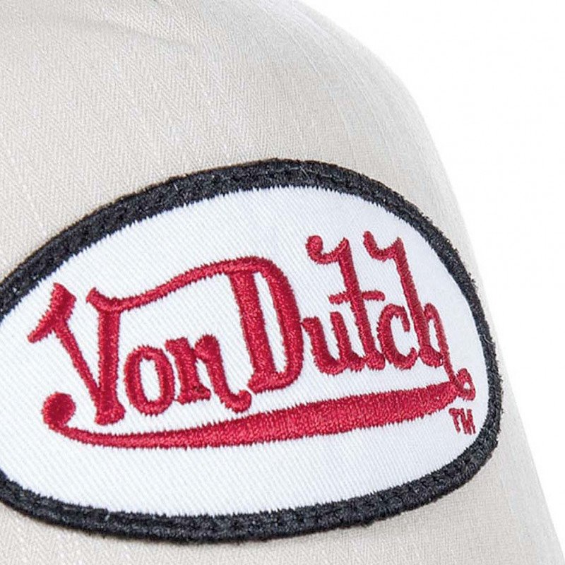 VON DUTCH Casquette Homme Coton CARLOS Gris Beige