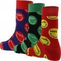 HAPPY SOCKS Coffret de 3 Chaussettes Mixte Coton CURTIS KULIG Multicolore LOVE ME