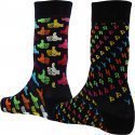 HAPPY SOCKS Coffret de 2 Chaussettes Mixte Coton HAPPY GIFT Noir Multicolore