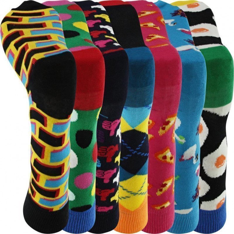 HAPPY SOCKS Coffret de 7 Chaussettes Mixte Coton 7 DAYS Multicolore