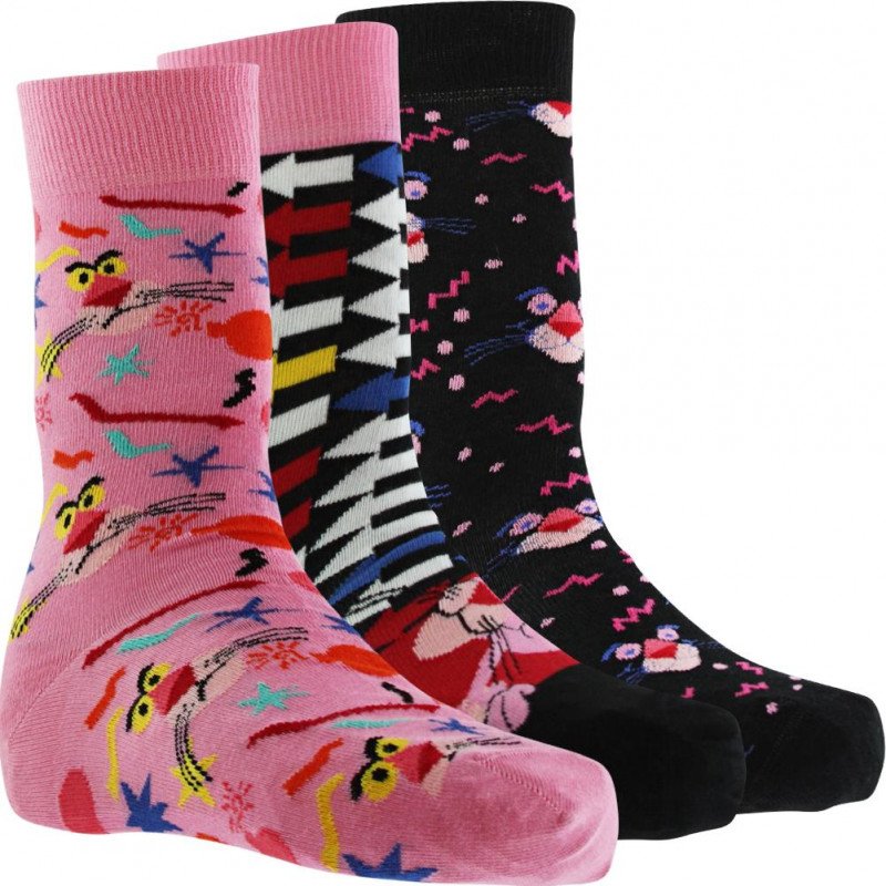 LOT DE 3 Chaussettes Chaussettes Mixte PINKPANT Rose et Noir