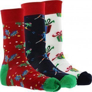HAPPY SOCKS Coffret 3 paires Chaussettes Coton HOLIDAY Multico