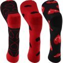 LOT DE 3 Chaussettes Chaussettes Mixte ILOVEU Rouge et Noir