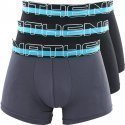 LOT DE 3 Boxer Sous-vêtements Homme SECONDEPEAU Noir et Gris