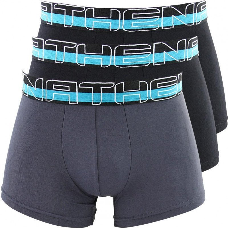 LOT DE 3 Boxer Sous-vêtements Homme SECONDEPEAU Noir et Gris