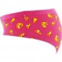 HAPPY SOCKS Shorty Femme Coton PIZZA Rose Jaune