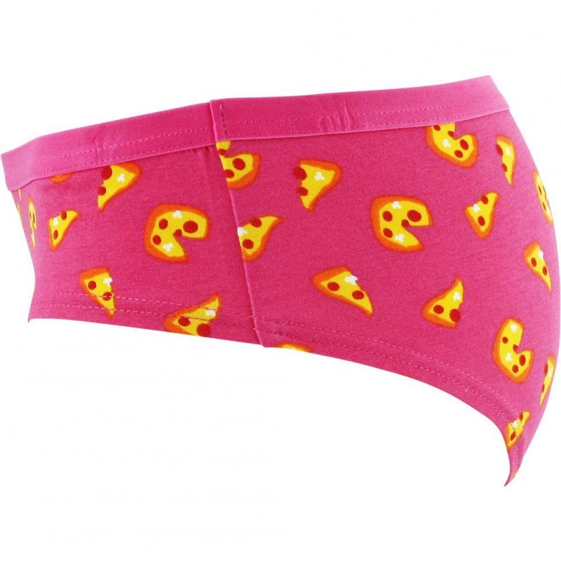Shorty Femme PIZZA Rose et Jaune