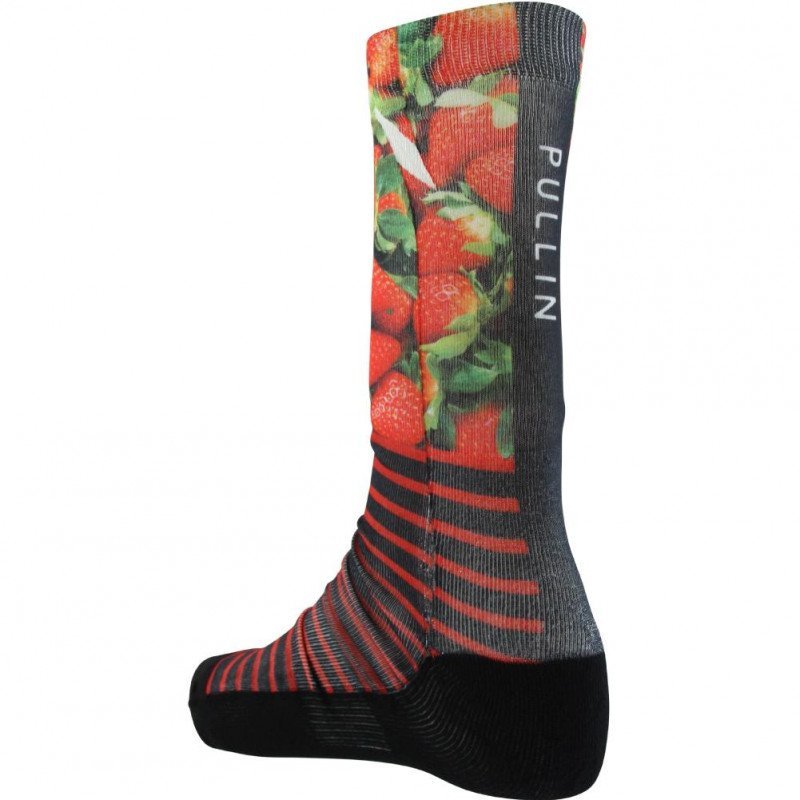 Chaussettes Mixte FRAISESTRIPE Rouge et Noir
