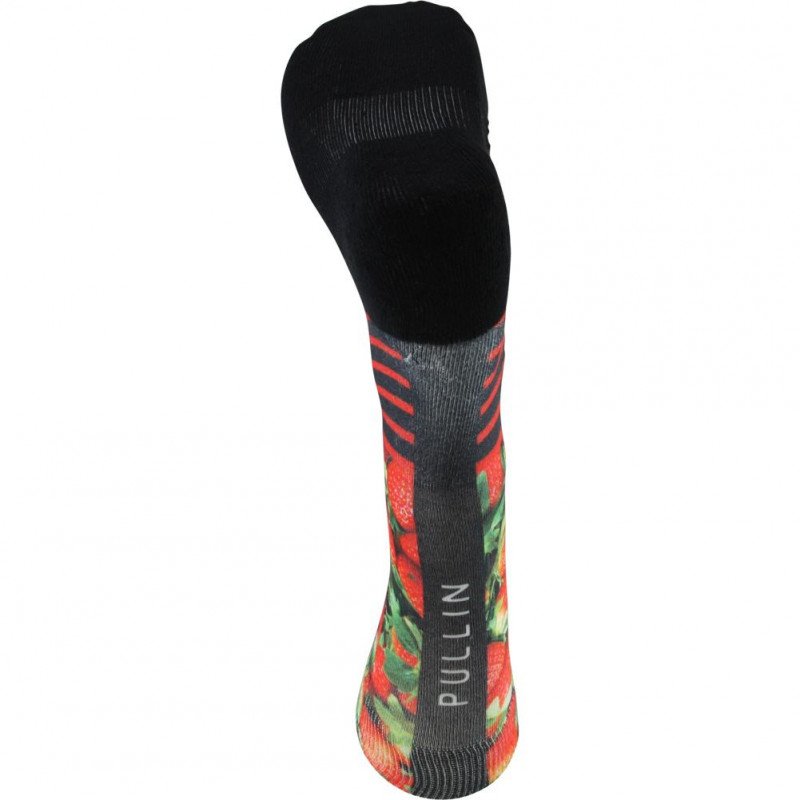 Chaussettes Mixte FRAISESTRIPE Rouge et Noir