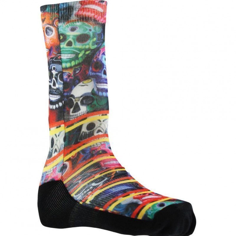 PULL IN Chaussettes Mixte Microcoton SKULLMEXICO Multicolore Noir