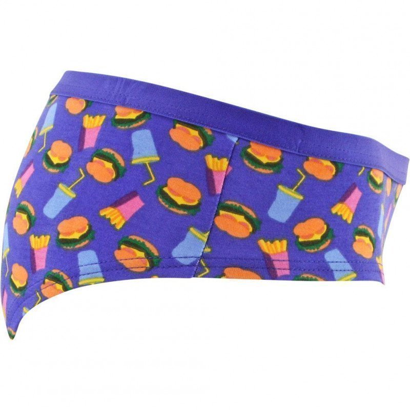 Shorty Femme HAMBURGER Violet et Orange