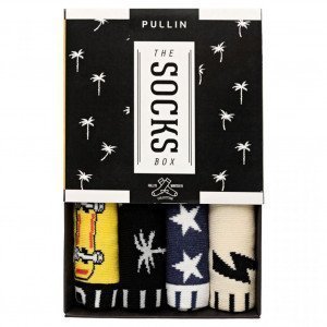 PULL IN 4 paires de Chaussettes Mixte Coton PACK39 Jaune Noir