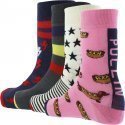 PULL IN Lot de 4 paires de Chaussettes Mixte Coton PACK40 Rose Marine