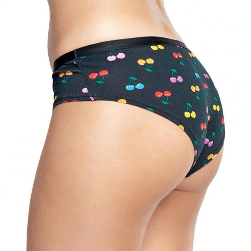 Shorty Femme CHERRY Noir et Multicolore
