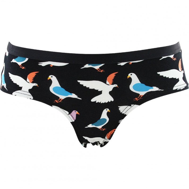 Shorty Femme PIGEON Noir et Blanc