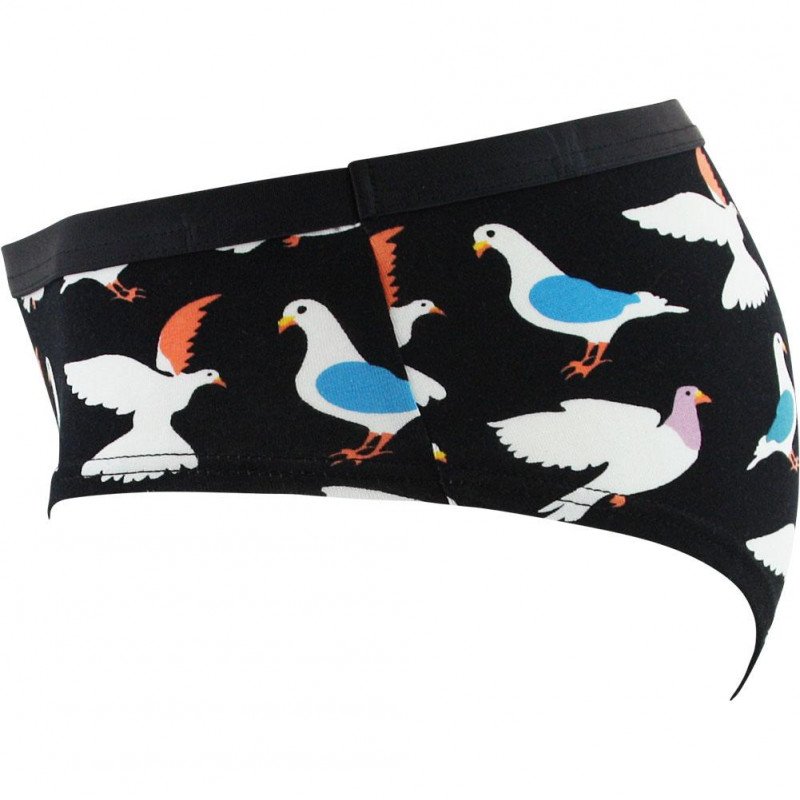 HAPPY SOCKS Shorty Femme Coton PIGEON Noir Blanc