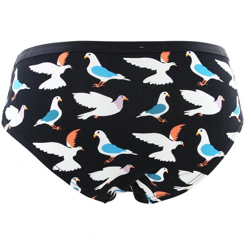 Shorty Femme PIGEON Noir et Blanc