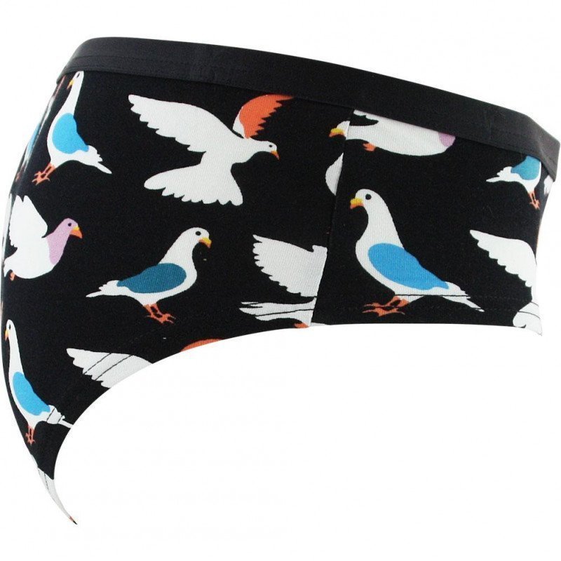 Shorty Femme PIGEON Noir et Blanc