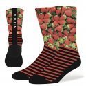 Chaussettes Mixte FRAISESTRIPE Rouge et Noir