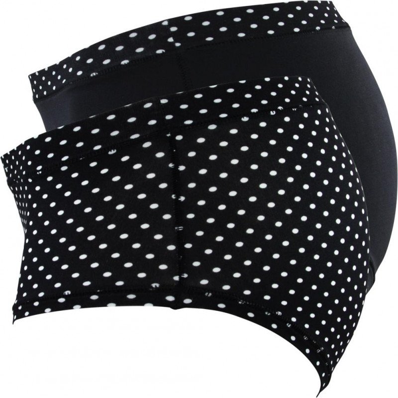 LOT DE 2 Boxer Sous-vêtements Femme BODYMOUV Noir et Blanc