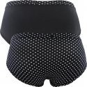 LOT DE 2 Boxer Sous-vêtements Femme BODYMOUV Noir et Blanc