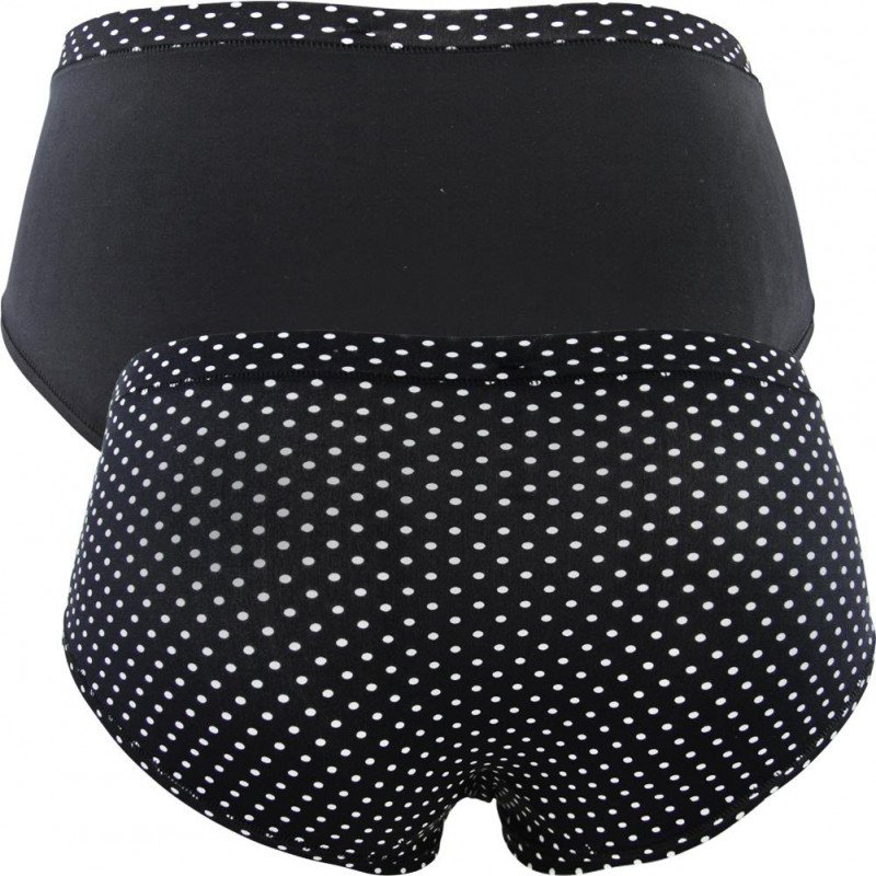LOT DE 2 Boxer Sous-vêtements Femme BODYMOUV Noir et Blanc