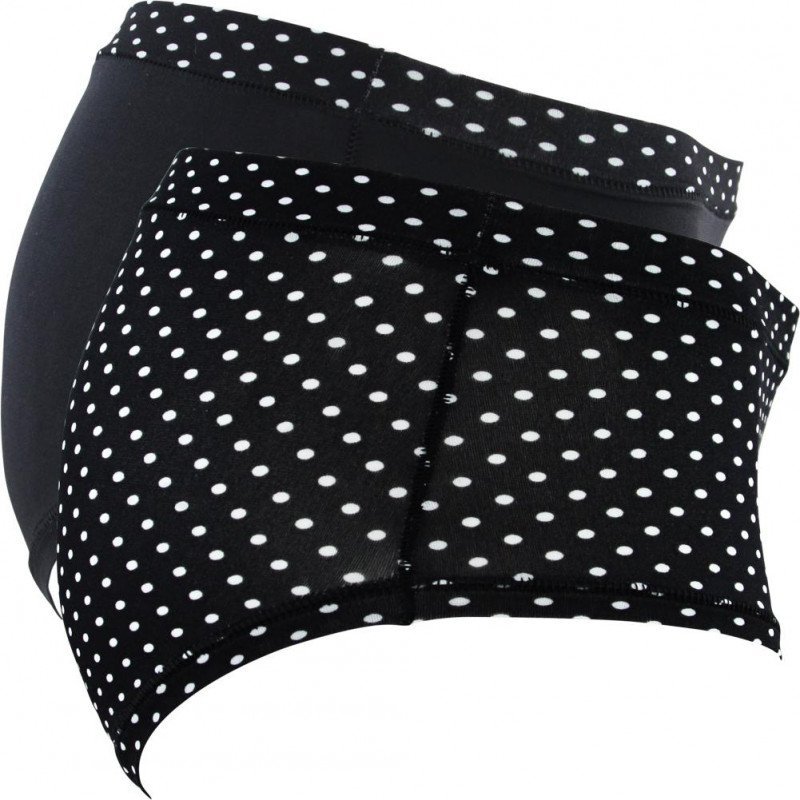 LOT DE 2 Boxer Sous-vêtements Femme BODYMOUV Noir et Blanc