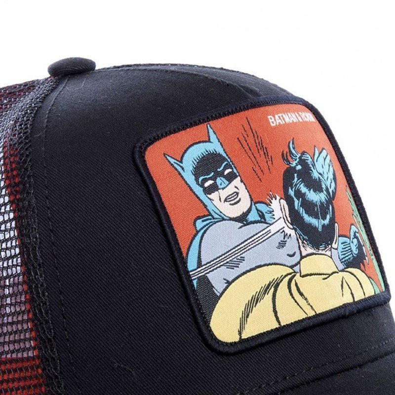 DC COMICS Casquette Homme Microcoton MEM2 Noir Rouge CAPSLAB