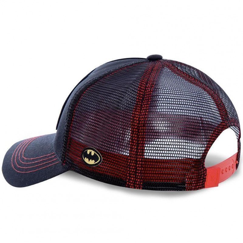 DC COMICS Casquette Homme Microcoton MEM2 Noir Rouge CAPSLAB