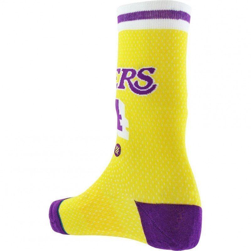 STANCE Chaussettes Homme Microcoton SHAQHWCJERSEY Jaune Violet NBA