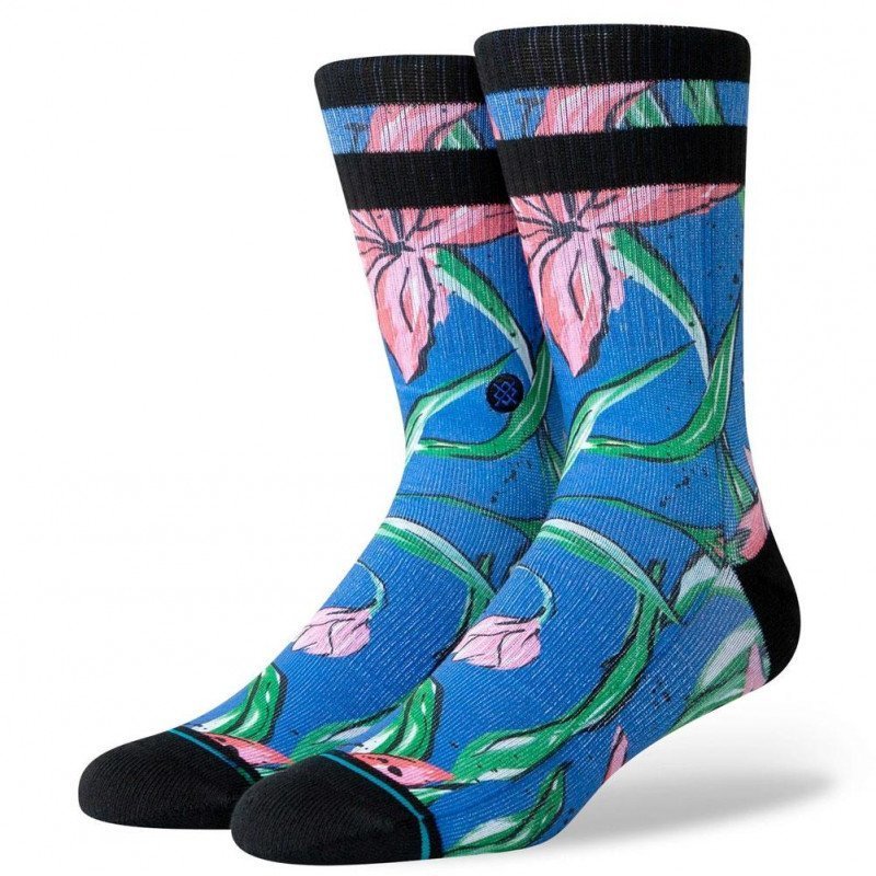 Chaussettes Homme WAIPOUA Bleu et Rose
