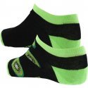 CRAZYSOCKS Lot de 2 paires de Socquettes Homme Coton Bio KIWI Noir Vert