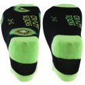 CRAZYSOCKS Lot de 2 paires de Socquettes Homme Coton Bio KIWI Noir Vert