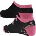 LOT DE 2 Socquettes Chaussettes Femme TCX2ASS2 Noir et Rose