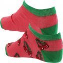 LOT DE 2 Socquettes Chaussettes Femme TCX2ASS1 Rose et Vert