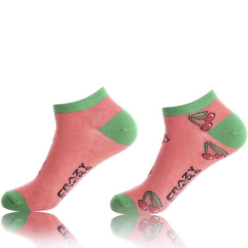 LOT DE 2 Socquettes Chaussettes Femme TCX2ASS1 Rose et Vert