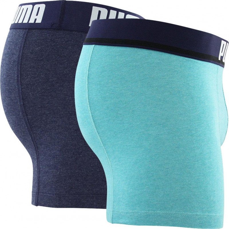LOT DE 2 Boxer Sous-vêtements Homme BOLTCAT Bleu et Aqua