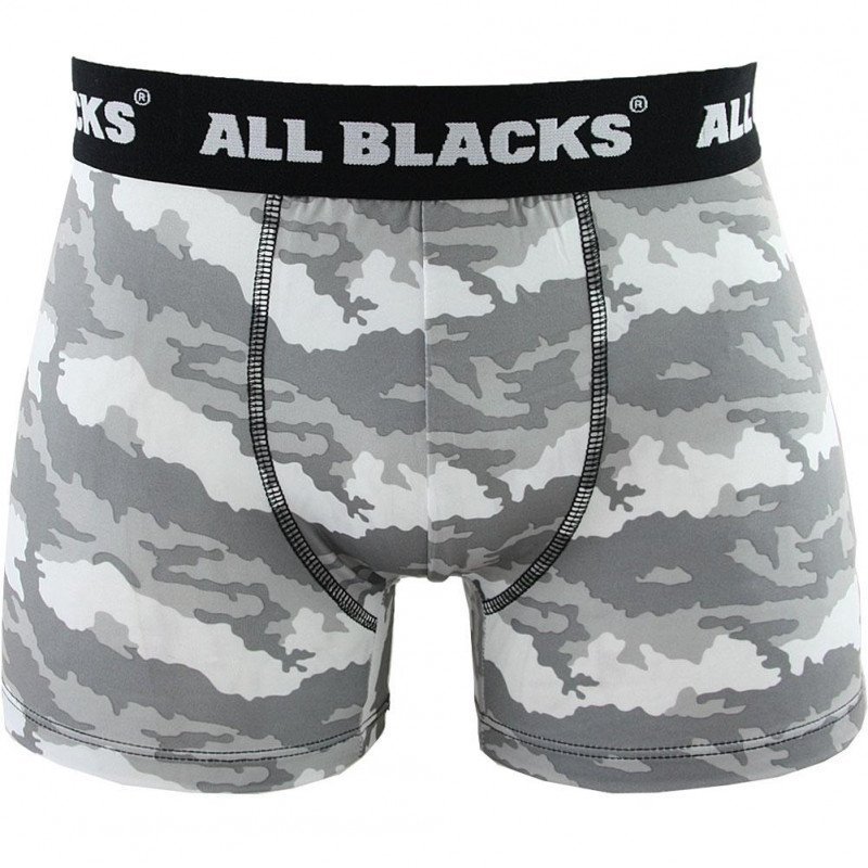 ALL BLACKS Boxer Homme Microfibre BMCAMASS1 Camo Blanc