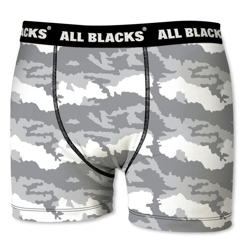 Boxer Homme BMCAMASS1 Blanc et Gris