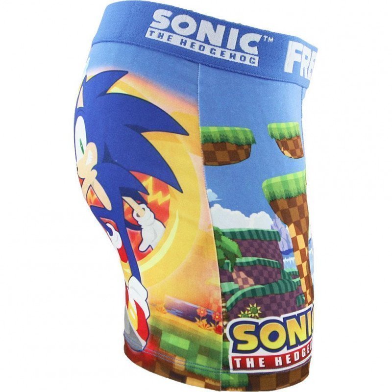 FREEGUN Boxer Homme Microfibre SON Bleu SONIC