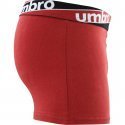 UMBRO Boxer Homme Coton BCASS5 Rouge Noir