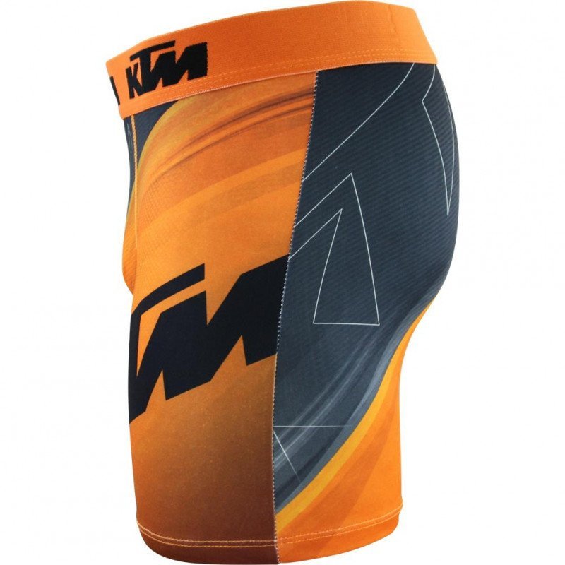 KTM Boxer Homme Microfibre ABS Orange Noir