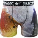 SPICY UNDERWEAR Boxer Homme Microfibre SKATE Gris Orange