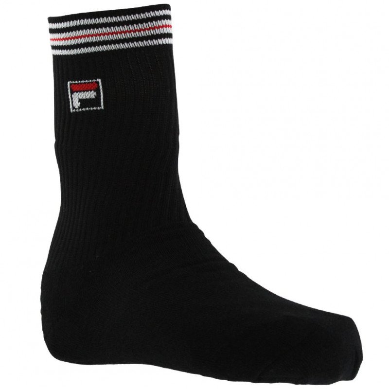 FILA Chaussettes Homme Coton VINTAGE Noir