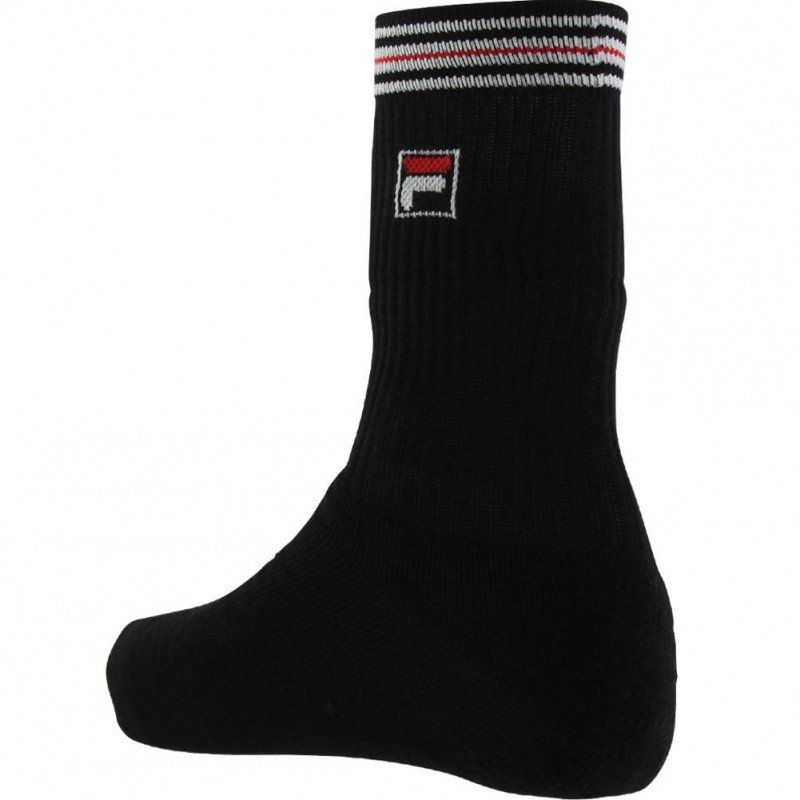 FILA Chaussettes Homme Coton VINTAGE Noir