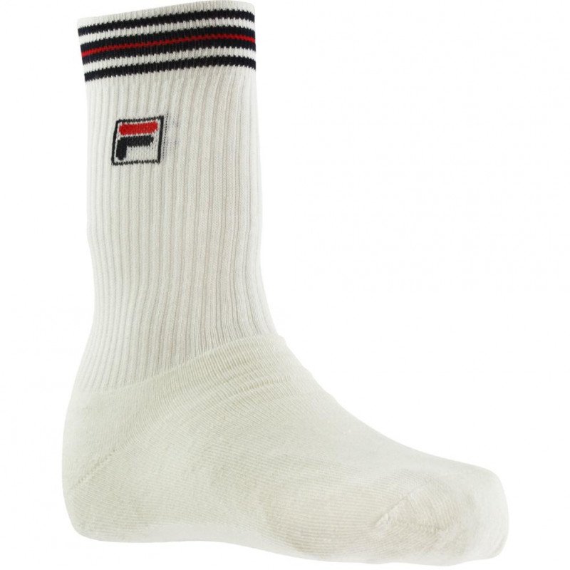 FILA Chaussettes Homme Coton VINTAGE Blanc