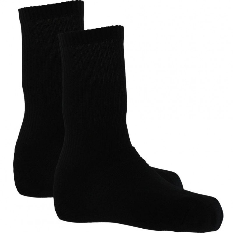 LOT DE 2 Chaussettes Chaussettes Mixte HUGH Noir et Uni