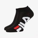 FILA Lot de 2 paires de Socquettes Mixte Coton SIMPLE Noir
