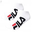 FILA Lot de 2 paires de Socquettes Mixte Coton SIMPLE Blanc